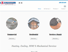 Tablet Screenshot of bellproducts.com